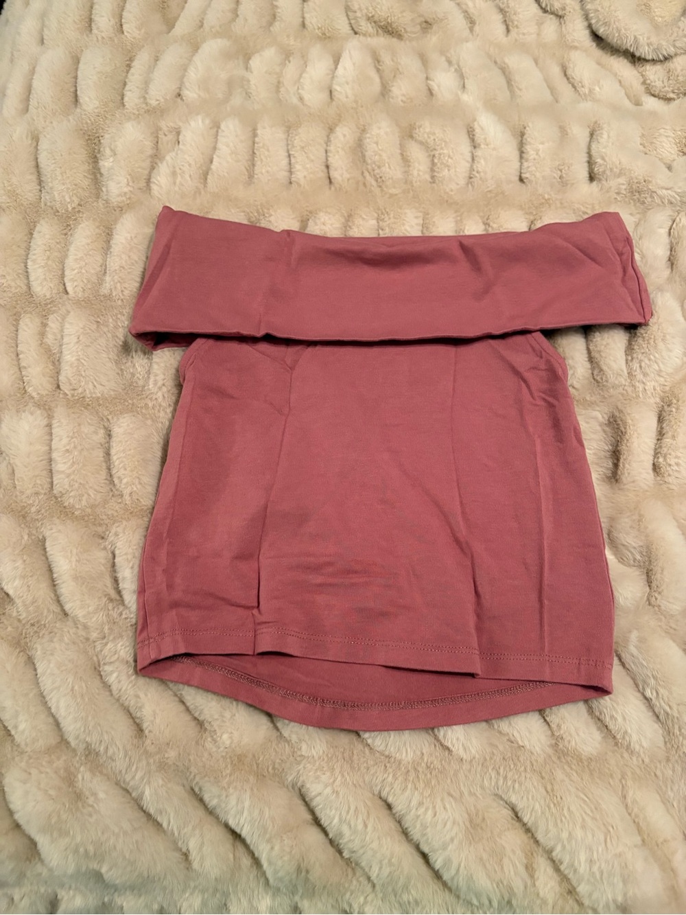 aerie Dusty Rose Off-Shoulder Mini Top